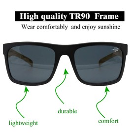 INFI Fishing Polarized Sunglasses for Men Driving Running Mirrored Glasses UV400 Protectiont