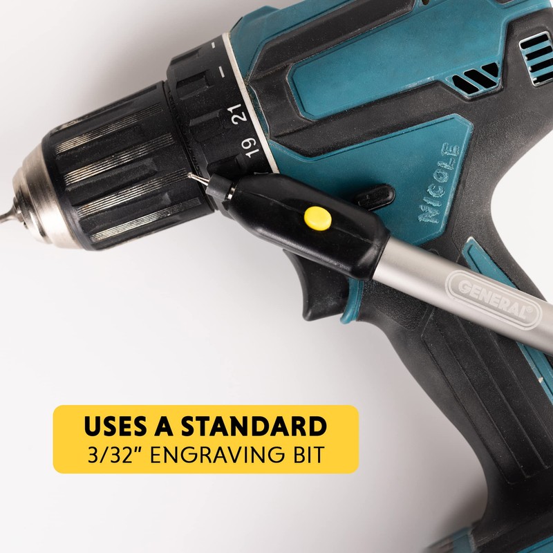 General Tools Cordless Engraving Pen for Metal - Diamond Tip