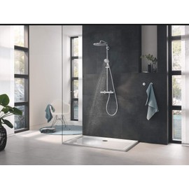 Grohe 26544000 Rainshower Smartactive 130 Hand Shower (3 Jet Types, Universal Attachment, Anti-Limescale System, Durable), Chrome