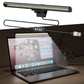 PVUEL Computer Monitor Lamp, Monitor Light Bar, LED Screenbar, USB Lamp for Screen, with 3 Adjustable Lighting Modes and 10 Brightness, No Glare [Energy Class G]