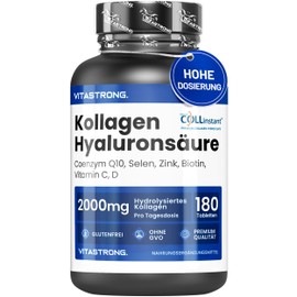 Vitastrong Collagen Complex Type I & III with Hyaluronic Acid 180 Tablets