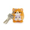 balvi Fluffy Kawaii Gamer Keyring Orange Fluffy Soft Gamer Cat