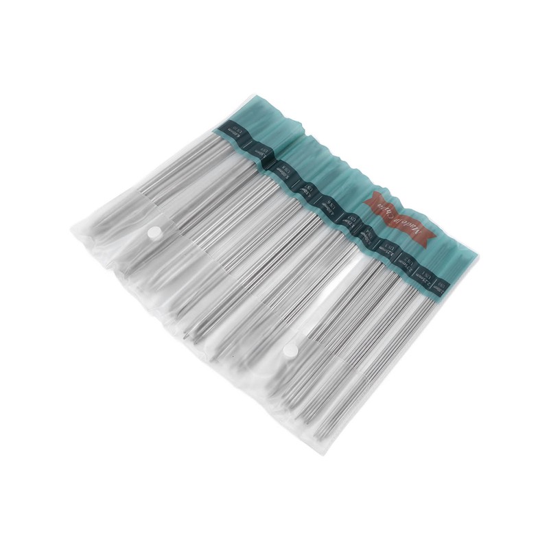 55pcs Double Pointed Knitting Needle Stainless Steel Sweater Weaving Pins