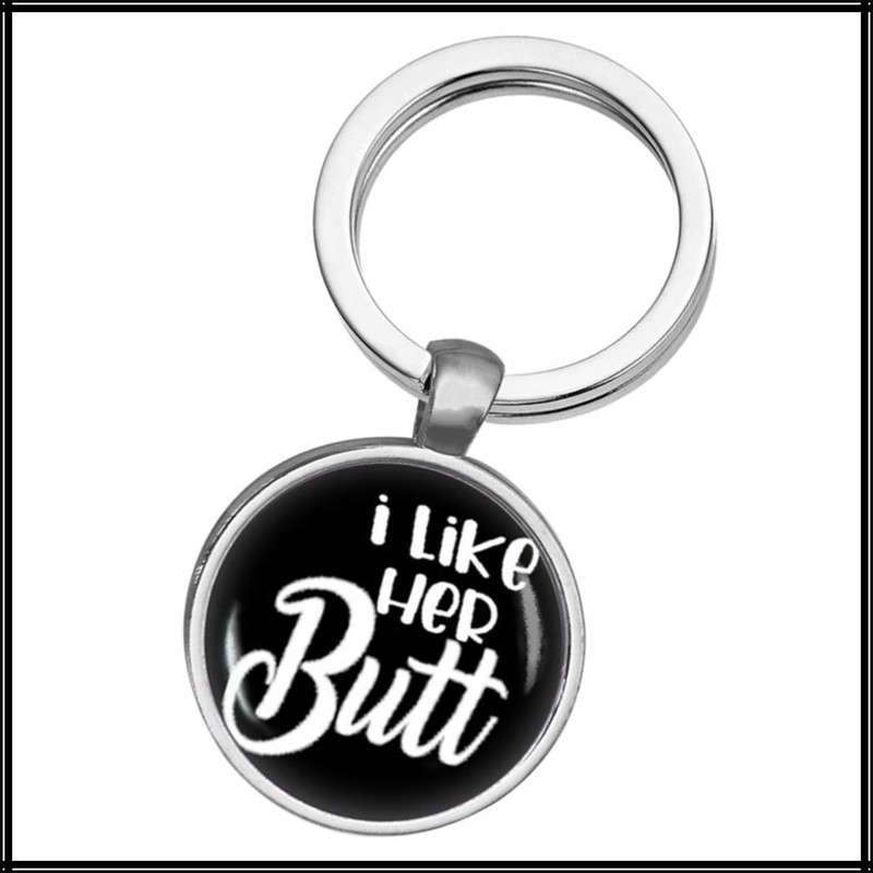 White Fang AZ375 Keychain, Couple, Humor Message, Gift, Stylish, Men's,