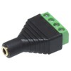 KAUMO 3.5mm Stereo Mini Jack 4 Pole Screw Terminal Gold