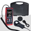 Light Meter Digital Illuminance Meter with Ambient Temperature Measuring and