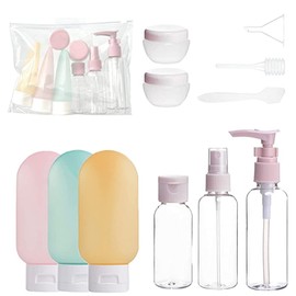 11Pcs Travel Bottles for Toiletries,Leak Proof Refillable Squeezable Travel Accessories,Travel Bottle Set for Travel Toiletries Lotion Shampoo Conditioner Travel Bottles