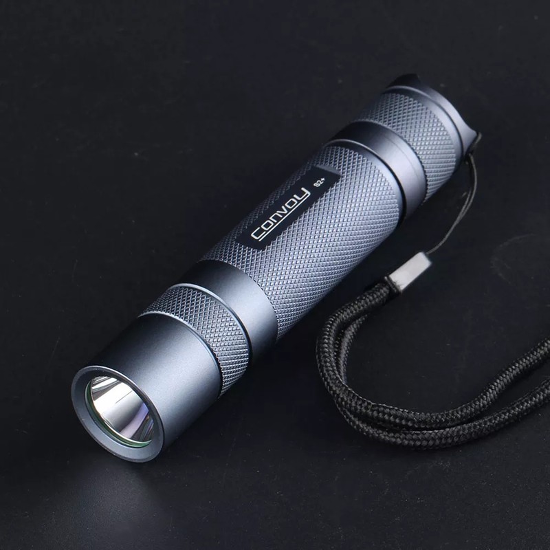 Convoy S2+ Flashlight, lithium battery LED Flashlight Handheld Torch Light