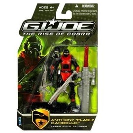 G.I. Joe The Rise of Cobra 3 3/4" Action Figure Anthony "Flash" Gambello (Laser Rifle Trooper)