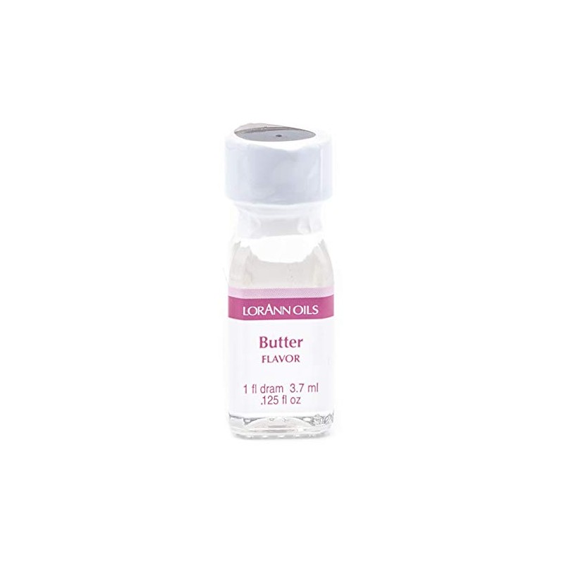 LorAnn Súper Fuerza Mantequilla Ron Sabor, 1 dram (0.0125 fl