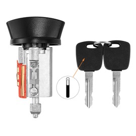 LC6177 Ignition Switch Lock Cylinder W/2 Chip Keys for Ford F150 F250 F350 1999-2003, Mustang 96-2004, Explorer 98-2000, Ranger 99-2000, Expedition 97-02,Excursion 00-05,Crown Victoria&Taurus Vehicles