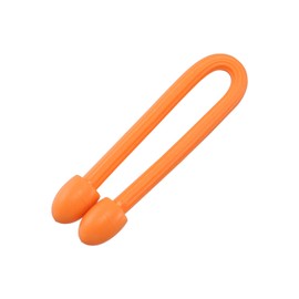 Hikari Co., Ltd. KFRT154-3 Resin Coating Binding Material, Colorful Free Tie, 5.9 x 0.2 inches (150 x 4 mm), Orange, 2 Pieces