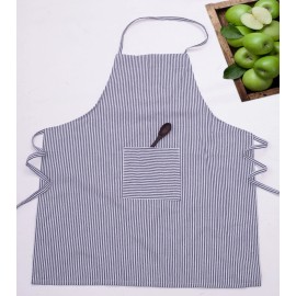 Striped Cooking Apron with Pocket for Man and Women 100% Cotton