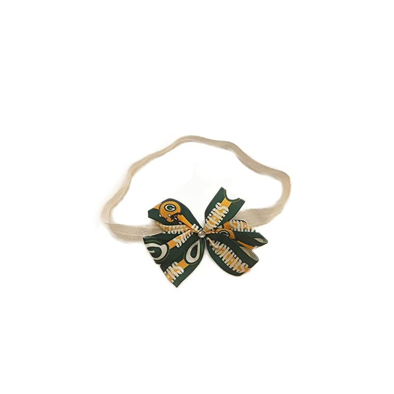 Packers Baby Girl Boutique Bow Elastic Headband