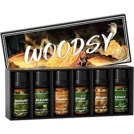 Fragrance 6x10ml, Essential Oils for Candle Scents Soap Making & Diffuser, Sweet Flowers Scented Oil Set scented  home Glass Aroma Mini Aromatherapy Essential Oil Set - Color: Neutral Woodsy, Size: 0.33 Fl Oz (Pack of 6)