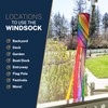 Madrona Brands Spiral Rainbow 60 Inch Windsock | Durable Outdoor