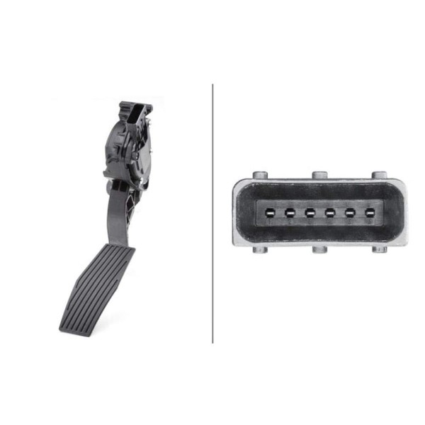 HELLA 009765701 Accelerator pedal sensor for Buick,Cadillac & Chevorlet (2010-2017)