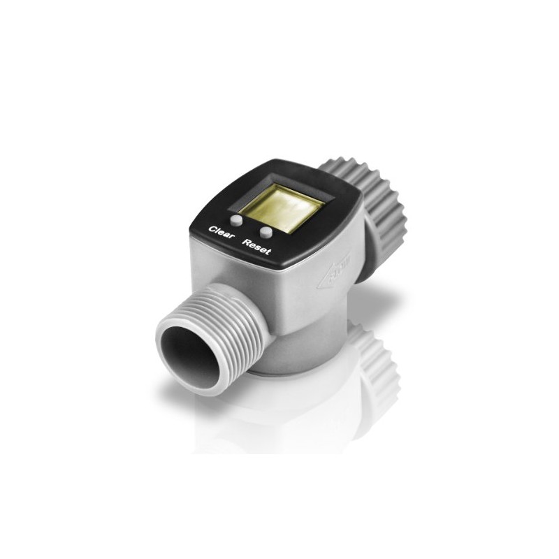 Bradas digital water meter, grey, 9 x 4 cm