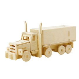 Georgie Porgy 3D Wooden Puzzle DIY Model Woodcraft Construction kit Kids Toys (JP245 truck)