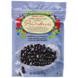 Trader Joe's Dark Chocolate Covered Powerberries...8 Oz. Bag - PACK OF 2