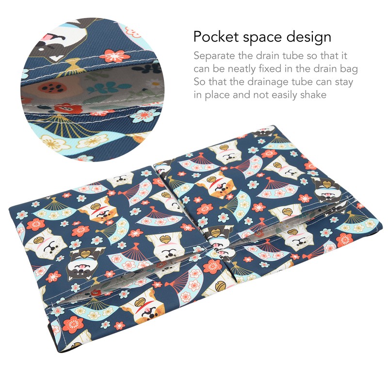 Mastectomy Drain Holder Bag Elastic Strap Length Adjust Breast Surgery