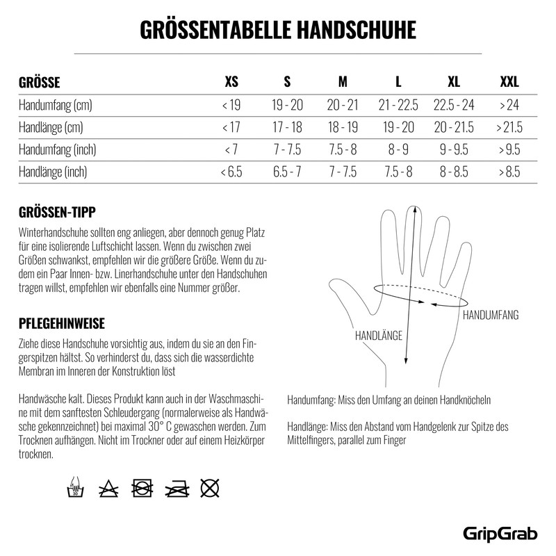 GripGrab Polaris 2 Waterproof Winter Cycling Gloves Primaloft Lined Rain