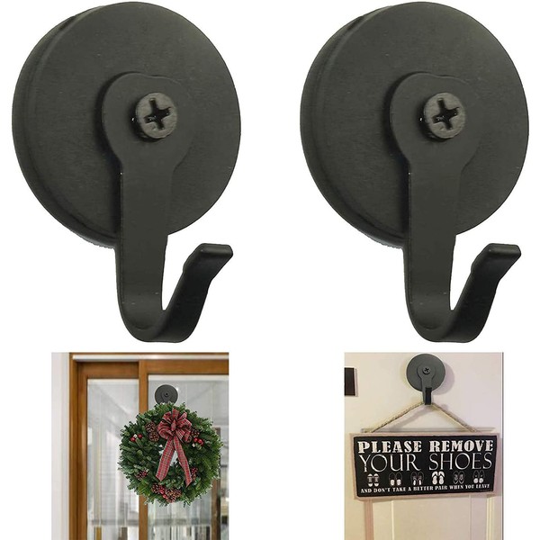 AUXPhome 2-Pack Magnetic Wreath Hanger－ by Placing one Magnet on
