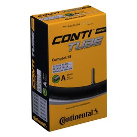 Continental Compact 18 Bicycle Inner Tube, Black, 32/47-355/400