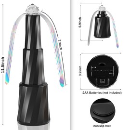 Fly Fans for Tables 4 Packs, Fly Fan Keep Flies Away Outdoor Indoor, Food Fan with Holographic Blades Battery Powered for Picnic, Restaurant, Table Top, Party, Home, Kitchen