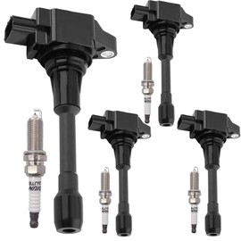 UF549 Ignition Coil Pack 22448ED000 and Iridium Spark Plugs 9029 Set of 4 Fit For Nissan Sentra,Altima,Versa,Rogue,Cube,Urvan,NV200,Pathfinder 2007-2015&INFINITI QX60 2014 2015 1.6L 1.8L 2.0L 2.5L L4