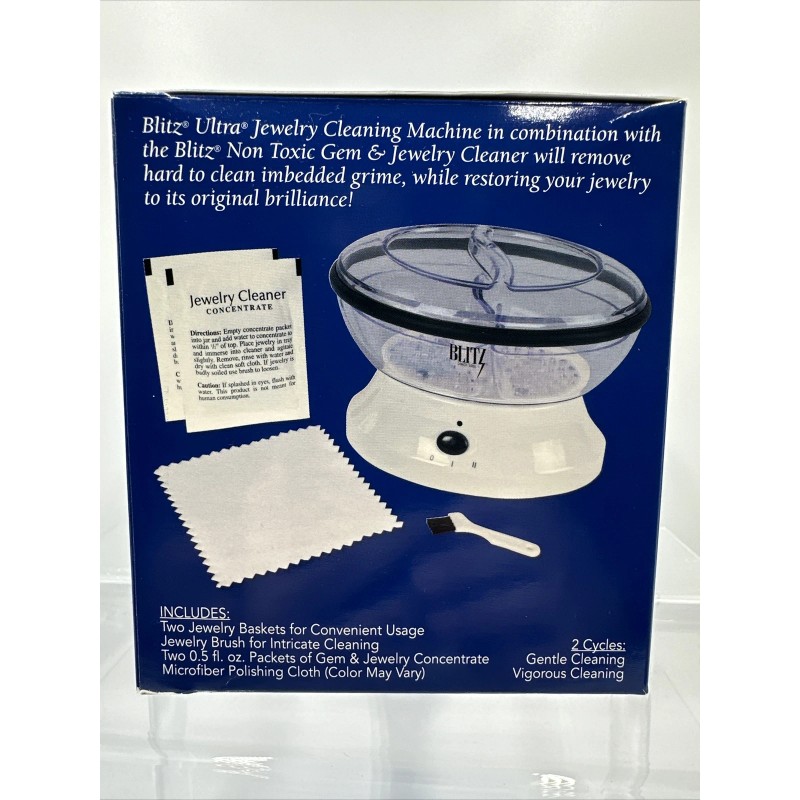 Blitz Ultra Jewelry Cleaning Machine Requires (Batteries Not Included)