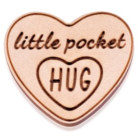 MIXJOY Wooden Pocket Hug Token Gift - Little Heart Shaped Hug Tokens, Love Gifts For Family and Friends, Sending You a Hug Present