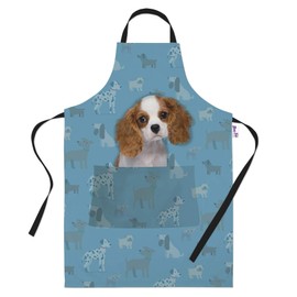 Bang Tidy Clothing Cavalier King Charles Spaniel Gifts for Dog Lovers Owners - Cooking Baking Aprons - Kitchen Apron Gift for Women Men Bakers and Cooks