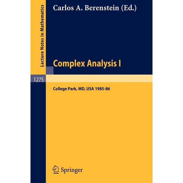 Complex Analysis II. Proceedings of the Special Year Held at