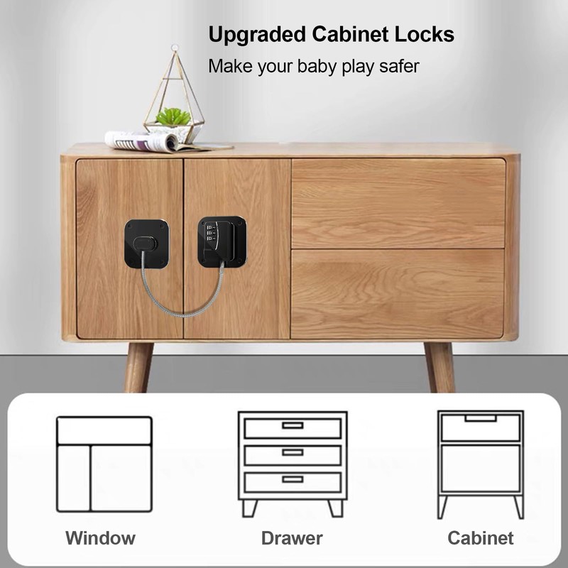 Heavy Duty Refrigerator Lock Cabinet Locks Child Safety Cabinet Locks