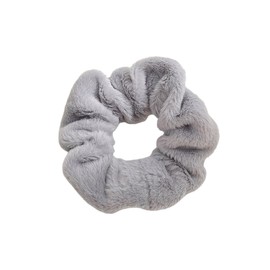 GNALIA Pack of 1 Hair Bobbles Scrunchies for Women Premium Velvet Hair Bobbles Hair Bobbles Strong Hold for Girls and Women Scrunchies Velvet Grey