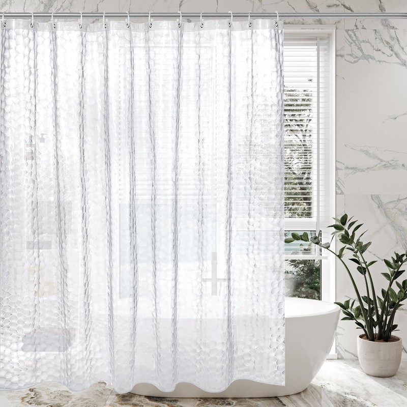 Aeici Shower Curtains 240 cm, Plastic Shower Curtain Bathroom Bathtub