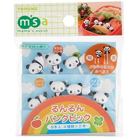 Torne "Bulk Purchase" Character Bento Runun Panda Picks, Set of 16
