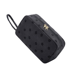 Jiliyote Travel Makeup Bag Corduroy Cosmetic Bag-Portable Cosmetic Organizer Make Up Toiletry Storage Wash Bag with Zipper for Women Girls