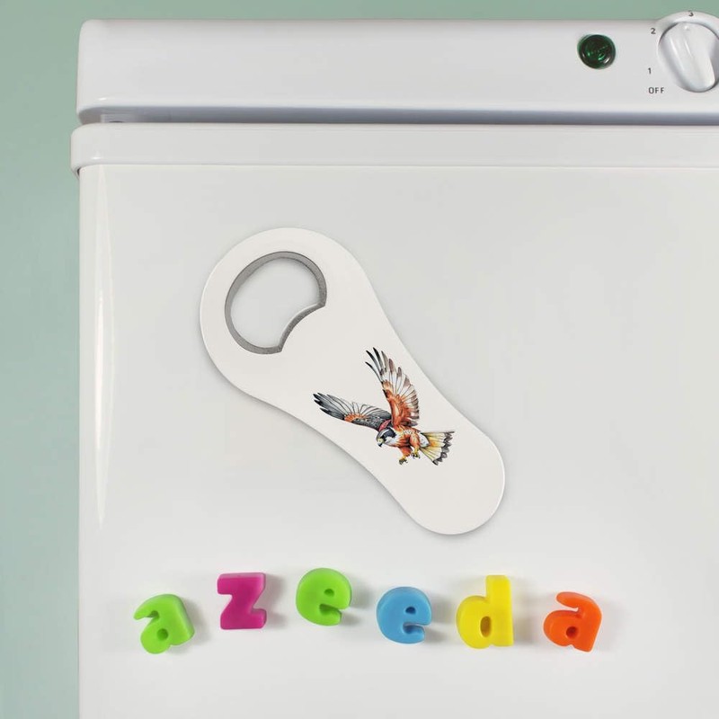 'Falcon Ready to Catch Its Prey' Bottle Opener Fridge Magnet