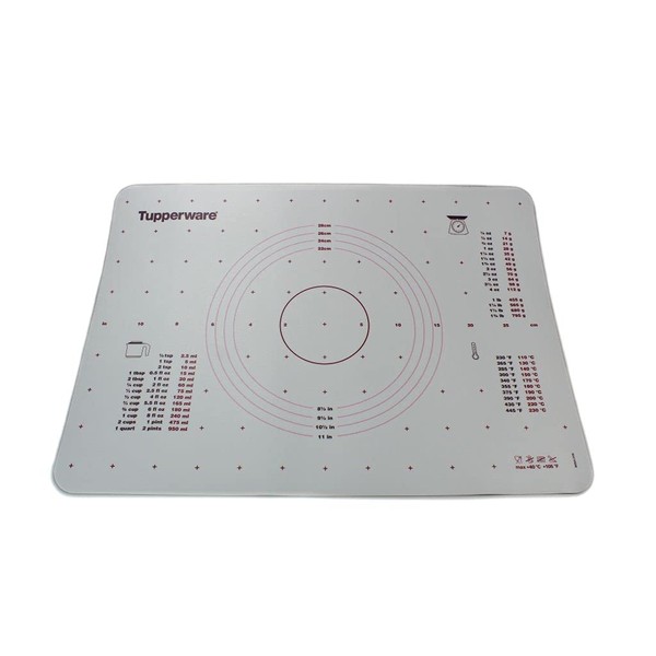Tupperware Baking Dough Mat Bordeaux Red Also for Modelling Clay Baking Mat Fix&Ready
