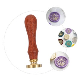 DOITOOL 1set Vintage Wax Seal Stamp Copper and Handle for Crafts Invitations and Letter Decoration Retro Design Easy to Assemble for Weddings and Special Occasions