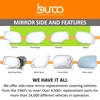 Burco 2838 Flat Driver Side View Power Mirror Glass, Fits
