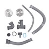 Kitchen Sink Double Hose Drain Kit Quick Draining Expandable Multiple