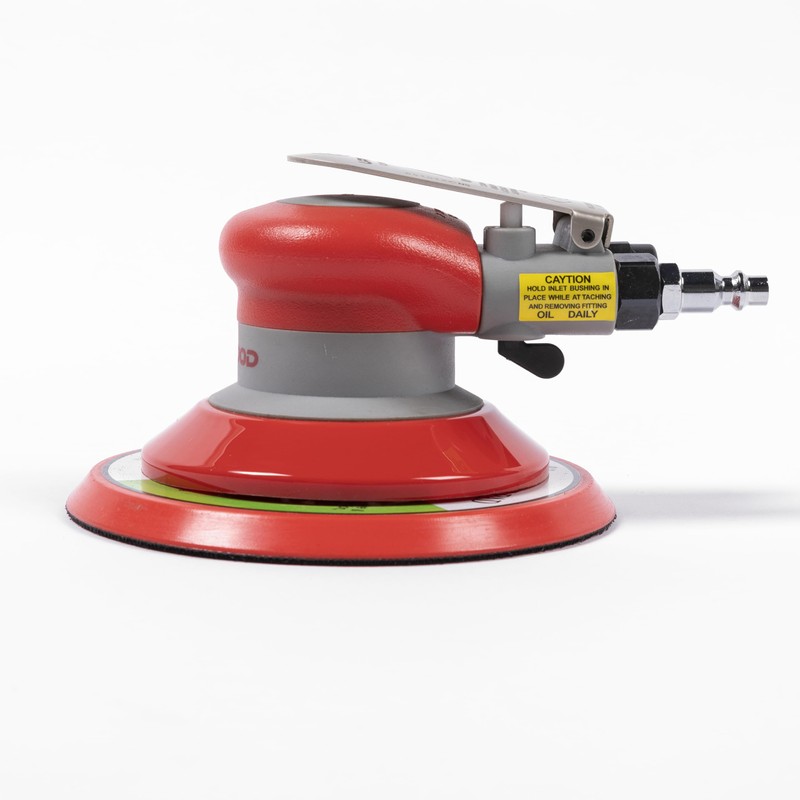 Pneumatic random orbital sander 6-inch light weight palm sander 3/16"