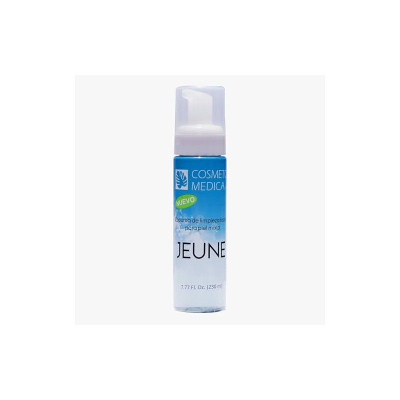 Jeune Espuma Limpiadora Facial para Piel Mixta, Dermolimpiador, 240 ml