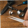 TEHAUX 4sets Non- Stainless Tweezers for Jewelry Making Lightweight Crafting