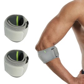 KEWUF 2 Pcs Ellenbogenbandage Männer Damen,Einstellbare Ellenbogen Bandage für Sehnenentzündung,Arthritis,Lindert die Schmerzen bei Tennisarm Golferarm,Kompression Armbandage Ellbogen Manschette