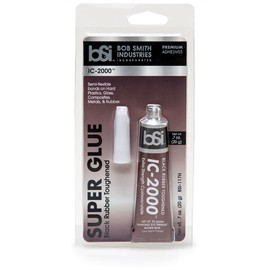 Bob Smith Industries BSI-117H Black IC-2000 Rubber Toughened Super Glue, 20g