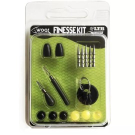 Woo! Tungsten 21pcs Finesse Kit Nail Sinker Neko Weights Soft Plastic Drop Shot